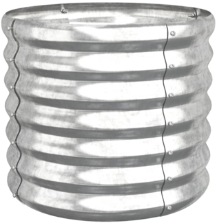 vidaXL Pflanzkübel Verzinkter Stahl 40x40x36 cm Silber 318847
