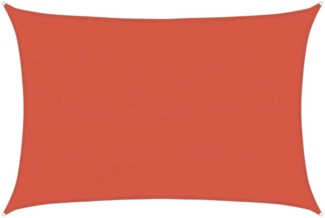vidaXL Sonnensegel 160 g/m² Terrakottarot 5x7 m HDPE 311357
