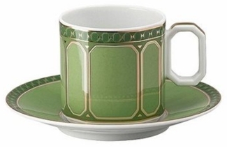 Swarovski Espressotasse Fern Espressotasse 2tlg, Porzellan, Tassen