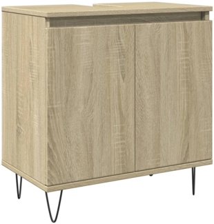 vidaXL Badschrank Sonoma-Eiche 58x33x60 cm Holzwerkstoff 849674