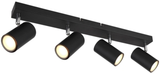 Deckenleuchte Wohnzimmer Deckenlampe Deckenstrahler Schwarz 57911-4B