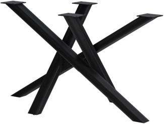 CLP Tischbeine Finney aus Stahl,antik schwarz 120x70x72 cm