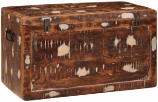 vidaXL Aufbewahrungsbox mit Speicher Mehrfarbig Massives Altholz 4104568