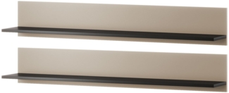 Wandboard Soho S05 (Farbe: Cashmere / Cashmere + Schwarz)