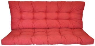 Rattani Sitzkissen Polster Kissen für Hollywoodschaukel 5 Größen rot