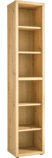 Regal Renatura / Rilega , Holzwerkstoff , Holzfarben , 45 x 215 x 35 cm