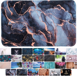 Sanilo Badematte mit Motiv, viele schöne Badteppiche zur Auswahl, rutschhemmend beschichtet, waschbar, schnelltrocknend, Polyester, rechteckig, sehr weich, hochwertig & modern, 50x80 cm oder 70x110 cm