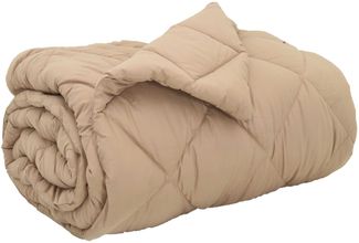 vidaXL Winterbettdecke Taupe 220 x 155 cm Mikrofaser 42025699
