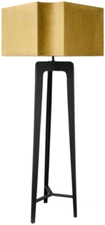 Casa Padrino Luxus Stehleuchte Mattschwarz 75 x H. 188 cm - Hotel Restaurant Möbel