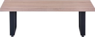 Couchtisch 'Möbilia', Sonoma Eiche Nb./Schwarz, ca. 120 x 40 x 60 cm