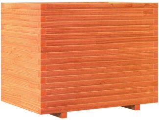 vidaXL Pflanzkübel Wachsbraun 90x60x72,5 cm Massivholz Kiefer 3282606