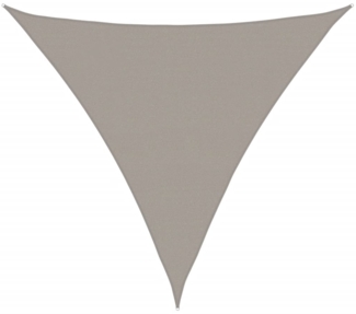 vidaXL Sonnensegel 160 g/m² Dreieckig Hellgrau 5x5x5 m HDPE 4002009