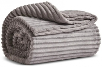 Karaca Tagesdecke Karaca Ruby Stripe, Wellsoft TV-Decke, Grau