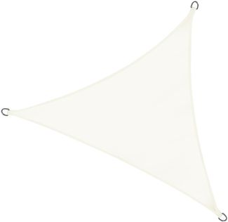 Sonnensegel 3,6 x 3,6 x 3,6 m elfenbein/weiß dreiceckig Samos wasserabweisend