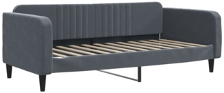 vidaXL Tagesbett Dunkelgrau 100x200 cm Samt 354094