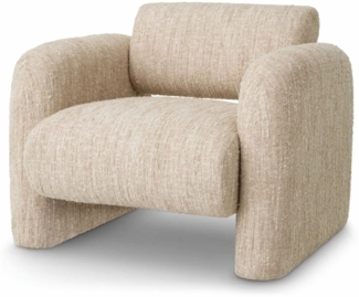 Casa Padrino Luxus Sessel Creme 100 cm - Wohnzimmer & Hotel Möbel