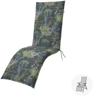 Doppler Sitzauflage "Living" Relax, botanist, für Relaxliege (170 x 48 x 6 cm)