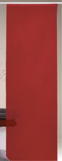 Flächenvorhang Desire "Leinen-Optik" 60 x 245 cm (B x H) in der Farbe: Rot, inkl. Beschwerungsstange / Paneelwagen - Schiebevorhang