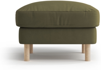 Micadoni Hocker Eden 1-Sitzer Samt Moßgrün Melange