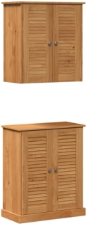 vidaXL Badezimmermöbel Set mit Tür VIGO 2 pcs Braun 67,5 x 34 x 80 cm 3328539