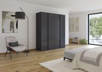 Drehtürenschrank >Monostar< in grau metallic - 181x210x54 (BxHxT)