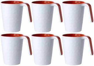 Kaffeebecher / Mug / Kaffee-Pott - Harmony Coral - Summer Edition 6er Set