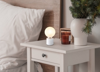 GLOBO LIGHTING Tischleuchte MARKA, ohne Leuchtmittel, Tischlampe Nachttischlampe Deko-Tischleuchte Schlafzimmer