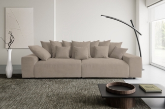 WERK2 Big-Sofa Maxi B, Mega Sofa mit viel Platz, Breite 290 cm, pflegeleichte Bezüge, Maximaler Kuschelkomfort: XXL-Sofa mit 78 cm Sitztiefe & 12 Kissen