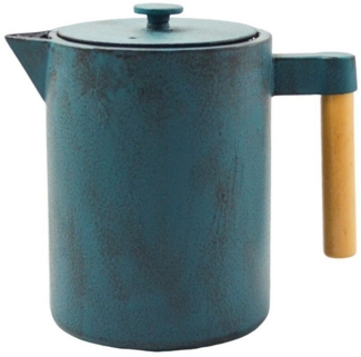 JA-UNENDLICH Teekanne Kohi, 1.2 l, aus Gusseisen handgefertigt im Sandgussverfahren, innen emailliert