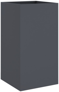 vidaXL Pflanzkübel Anthrazit 42x38x75 cm Stahl 841579