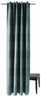 Homing Schlaufenschal Galdin Stripe 140x245 Vorhang Schlafzimmer petrol Gardine