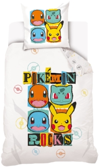 Pokemon Bettwäsche Kinderbettwäsche POK3230651 140x200 cm + 70x90 cm