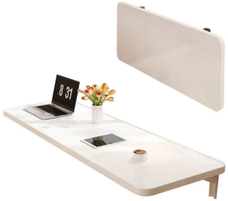 TWSOUL Klapptisch Wandklapptisch Schwimmender Schreibtisch klappbarer Computertisch, 80*40cm, Küchentisch Schreibtisch Esstisch Arbeitszimmer