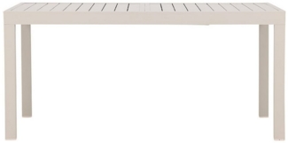 ebuy24 Gartentisch Capo Gartentisch mit Auszug 160/240 cm beige.