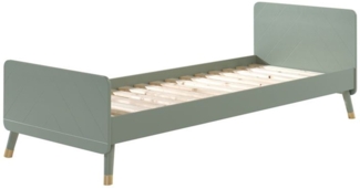 Einzelbett Kamillah 204x95x74 Kinderbett MDF Olive Grün