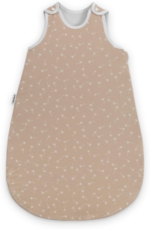 Ehrenkind® Baby Sommerschlafsack Rund | Bio-Baumwolle | Sommer Schlafsack Gr. 62/68 Beige Pusteblume | Schlafsack Baby Schlafsack Kinder