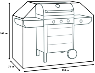 Primaster Schutzhülle Universal für Gasgrills und Grillwagen Grillabdeckhaube
