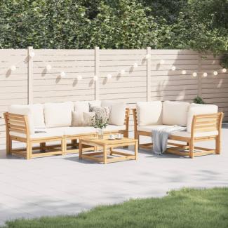 vidaXL 6-tlg. Garten-Lounge-Set mit Kissen Massivholz Akazie 3214293