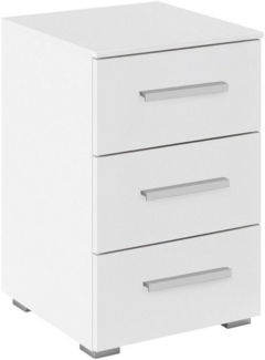 rauch Nachtkommode Nachttisch Nachtkonsole Nachtschrank KOLUNA mit Dekorfront (Breite 40 cm), mit 3 geräumigen Schubladen für viel Stauraum MADE IN GERMANY