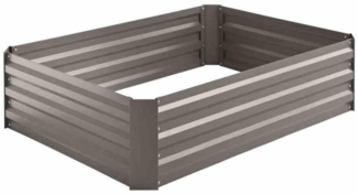 SIENA GARDEN Metall-Hochbeet grau, 120 x 90 x 30 cm verzinkt und pulverbeschichtet