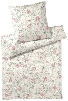 Elegante Bettwäsche Sketch Allover, Mako-Satin, 2 teilig, angenehmes Hautgefühl