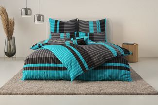 OTTO home Bettwäsche Philine, Linon, 2 teilig, mit modernen Streifen, Bettwäsche aus Baumwolle, ab Gr. 135x200 cm