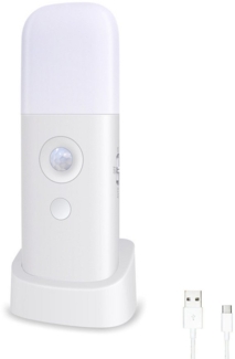 Coonoor LED Nachtlicht Bewegungsmelder Nachtlicht für den Innenbereich, Mit USB-Aufladung, 2000mAh Bewegungsmelder