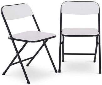 Raburg Klappstuhl Gästestuhl, klappbar, für Indoor und Outdoor, Jonas (2er-Set), stabiler Metallrahmen, Belastbarkeit 110 kg pro Stuhl