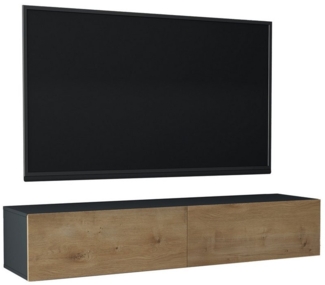 Mai & Mai Lowboard TV-Board TV-Schrank Fernsehschrank Hängend Fernsehtisch H:30cm Holz