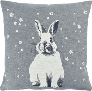 Annimuck Kissenhülle SANDER Kissenhülle Harry Hase silbergrau 45x45 cm, (1 Stück)