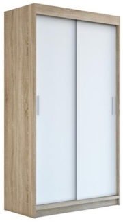 Schwebetürenschrank PAX 2-türig Schrank 120 cm (mit Spiegel) Farbe: Sonoma , weiß