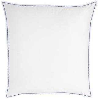 Traumschlaf Uni Kissenbezug White Collection Pico-Pico|70x90 cm| dark-blue