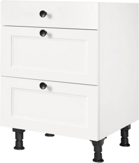 nobilia® Unterschrank "Cascada", vormontiert, mit höhenverstellbaren Sockelfüßen, in den Breiten 30, 45, 60 und 90 cm, mit Schubkasten und Auszügen
