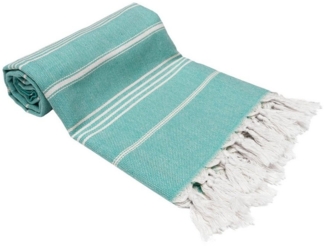 Turquoise Home Hamamtuch 100% Bio-Baumwolle 100x180 cm Strandtuch Strand Sauna Reisen